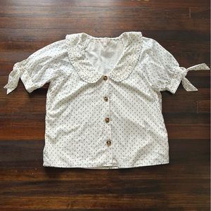 LC Lauren Conrad Peter Pan Blouse